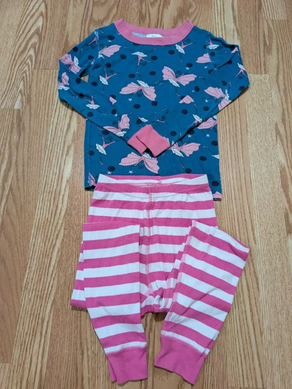 Hanna Andersson Girls 6/7 Long John Pajama Bundle Peru Fair